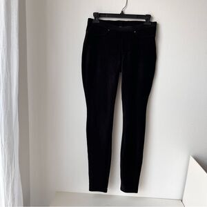 MeMoi Thin Ribbed Corduroy Leggings Black Size S/M